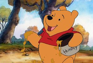 Image Winnie the Pooh Sitting a Tree With His Darling Friends winnie the pooh wallpaper