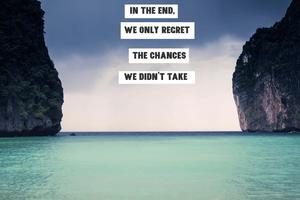 in the end we only regret the changes we don't take motivational wallpaper