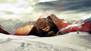 Incredible landscape and cloud views from the top of a mountain 1440p wallpaper