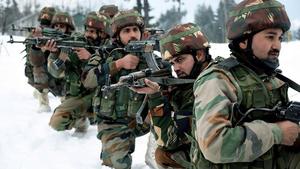 Indian Army In Snow indian army wallpaper