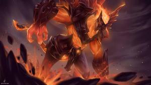 Infernal Galio LoL Wallpaper