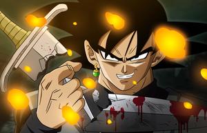 Intense Battle Stance of Goku Black goku black wallpaper