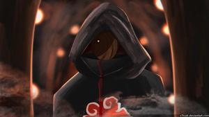Intense Gaze from Obito Uchiha in Epic Battle Stance obito uchiha wallpaper