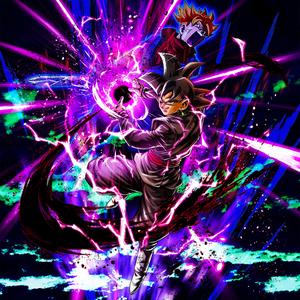 Intense Goku Black in Battle Stance goku black wallpaper