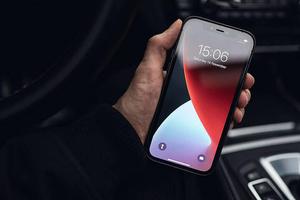 iOS 12 Pro Apple iPhone Default Abstract Red apple iphone default wallpaper