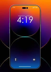 iOS 14 Apple iPhone Default Blue And Orange apple iphone default wallpaper