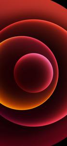 Iphone 13 Red Abstract Circles iphone 13 wallpaper