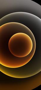 Iphone 13 Yellow Abstract Circles iphone 13 wallpaper