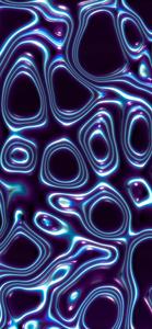 iPhone 14 Pro 3D Microscopic Blue Wallpaper