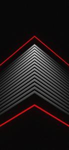 iPhone 14 Pro Black Red Roof Wallpaper