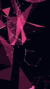 iPhone 14 Pro Dark Pink Triangles Wallpaper
