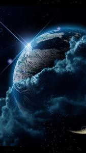 IPhone Earth Glint Wrapped In Clouds iphone earth wallpaper