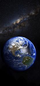 IPhone Earth With Stars In The Galaxy iphone earth wallpaper