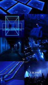 Iphone Neon Blue Aesthetic Collage iphone aesthetic wallpaper