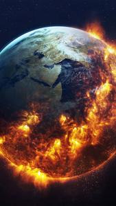 IPhone Planet Earth Burning Away iphone earth wallpaper