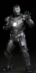Iron Man Action Figure Black And White Picture Wallpaper