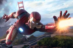 Iron Man Flying Near Golden Gate Bridge Picture Wallpaper