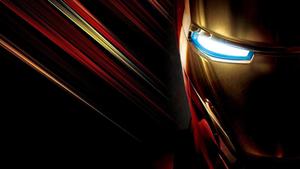 Iron Man Helmet Glow Wallpaper