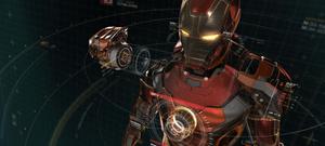 Iron Man Holographic Interface Analysis Wallpaper