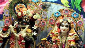 ISKCON Statue Of Lord Krishna And Radha Rani iskcon wallpaper