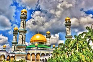 Islamic calligraphy featuring the Basmallah in intricate detailing. islamic wallpaper