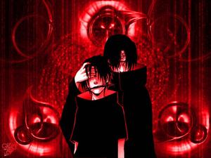 Itachi And Sasuke Sharingan Fan Art sharingan wallpaper