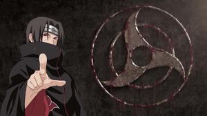 Itachi Metal Sharingan Symbol Picture Wallpaper
