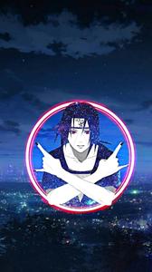 Itachi Phone On Pink Circle Sharingan itachi phone wallpaper