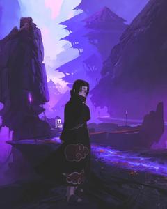 Itachi Phone Purple Forest itachi phone wallpaper