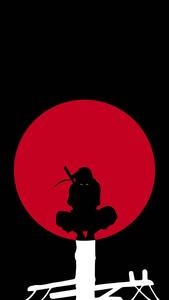 Itachi Phone Red Moon Tower itachi phone wallpaper