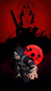 Itachi Phone Red Sharingan Background itachi phone wallpaper