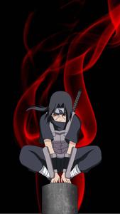 Itachi Phone Red Sharingan Flame itachi phone wallpaper