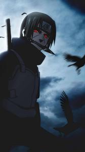 Itachi Phone Sharingan Eyes Black Crows itachi phone wallpaper