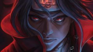 Itachi Red Cloak Picture Wallpaper