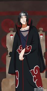 Itachi Uchiha, a character from the anime "Naruto". Wallpaper