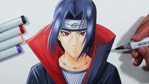 Itachi Uchiha Color Pens Picture Wallpaper
