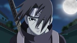 Itachi Uchiha from Konoha ANBU Black Ops in Action Wallpaper