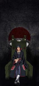 Itachi Uchiha Sitting Green Chair Picture Wallpaper