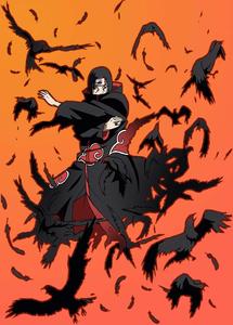 Itachi Uchiha With Crows Picture Wallpaper