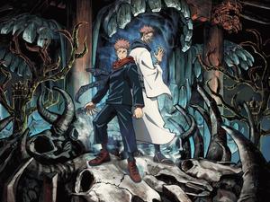 Itadori and Sukuna, a classic pair of Jujutsu Kaisen heroes jujutsu kaisen wallpaper