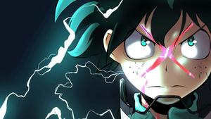 Izuku Midoriya and All Might, the Symbol of Peace in My Hero Academia my hero academia wallpaper