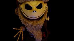 Jack Skellington in front of Halloween Town illustrations nightmare before christmas wallpaper