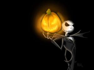 Jack Skellington, the King of Halloween Town, from Tim Burton's The Nightmare Before Christmas nightmare before christmas wallpaper