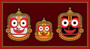 Jagannath Gold Orante Mask jagannath wallpaper