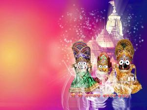 Jagannath Wearing Headdress jagannath wallpaper