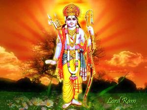 Jai Shree Ram HD Nature Scene Wallpaper