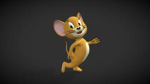 Jerry Mouse 3D Model Art  Wallpaper
