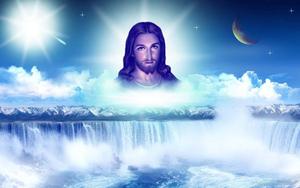 Jesus Christ With The Sun And Moon Picture jesus wallpaper