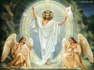 Jesus Walks with His Guardian Angels jesus wallpaper