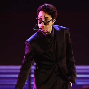 Jimin of BTS styled in an all-black outfit and glasses jimin wallpaper